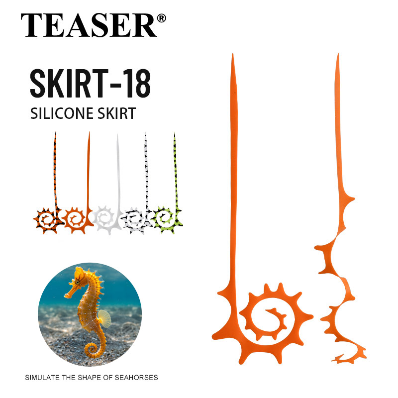Fishing Lure Jig - TEASER 5 peças SKIRT-18 145mm Saia