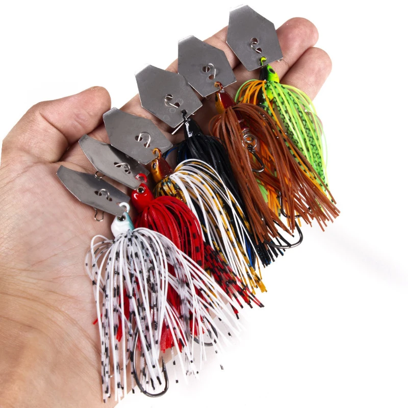 Fishing Lure Buzzbait - 6 pçs/set chatterbait iscas de pesca