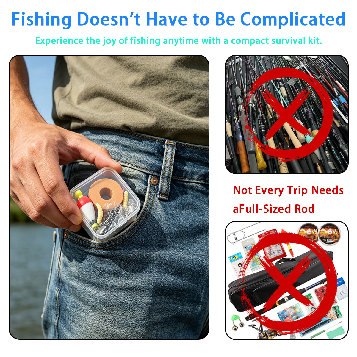 Fishing Lure Making Kit - Conjunto portátil de equipamentos de pesca