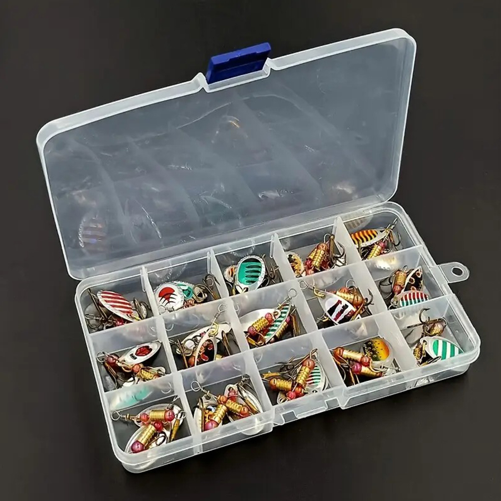 Fishing Lure Spoon - 30 Iscas de Pesca Giratórias de