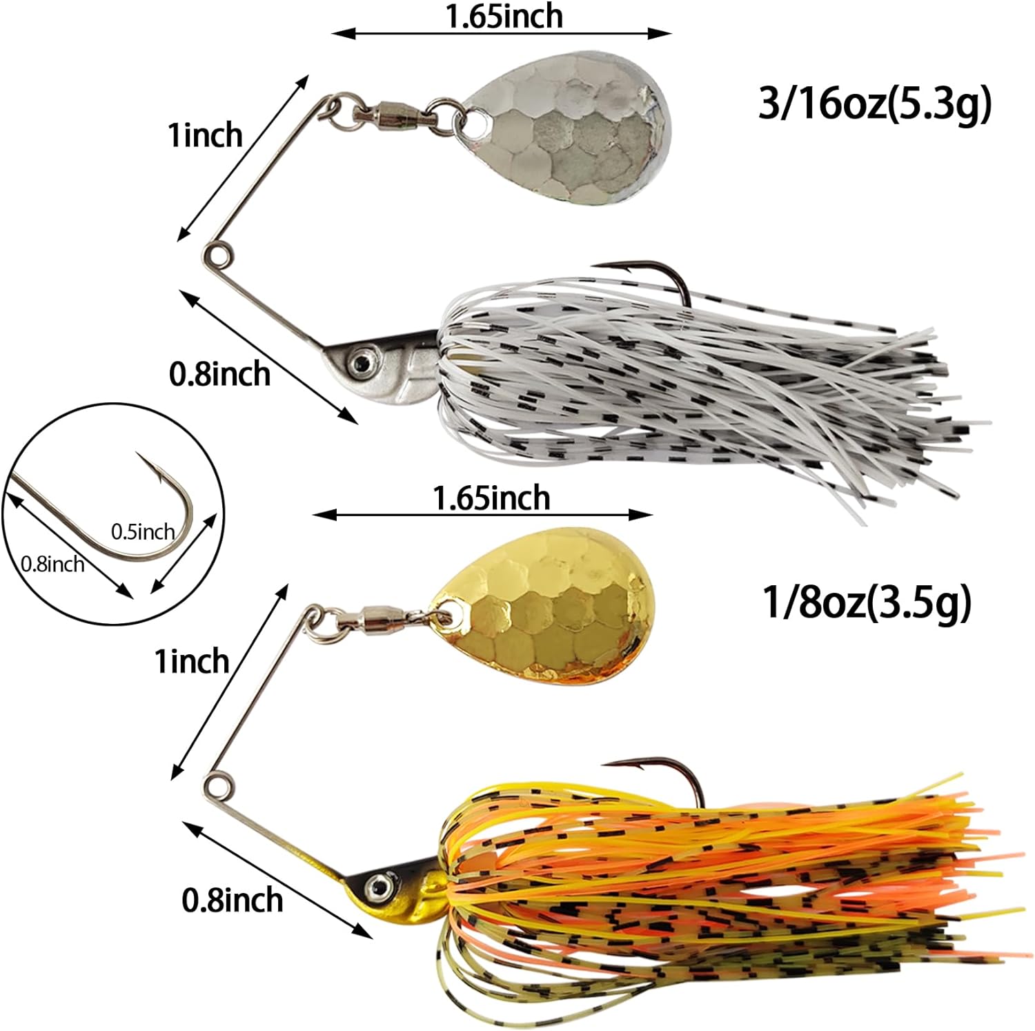 Eupheng spinner isca colher fi - Fishing Lure Buzzbait avaliação e preço