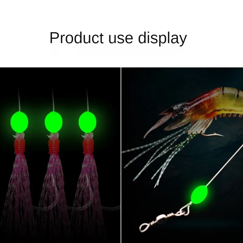 100 pçs/lote oval noite lumino - Fishing Lure Making Kit avaliação e preço