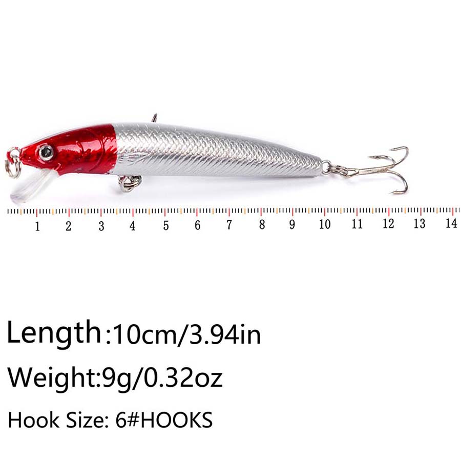 10 pçs jerkbait minnow swimbai - Fishing Lure Spinnerbait avaliação e preço