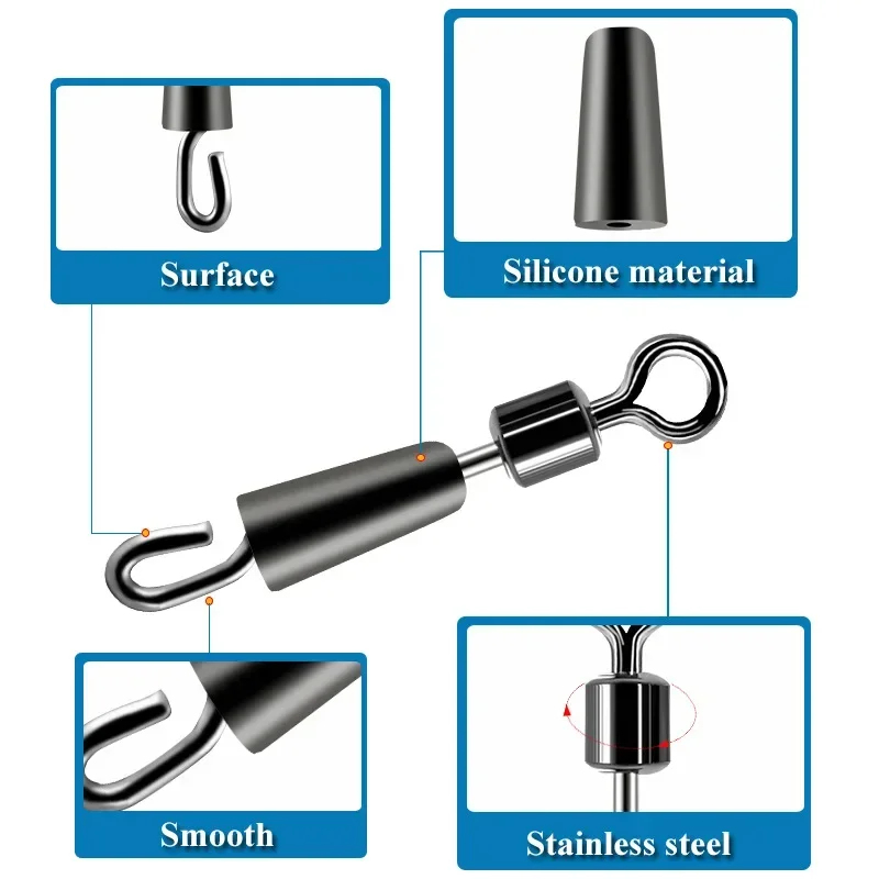 30-90 peças Conector Giratório - Fishing Lure Accessories avaliação e preço