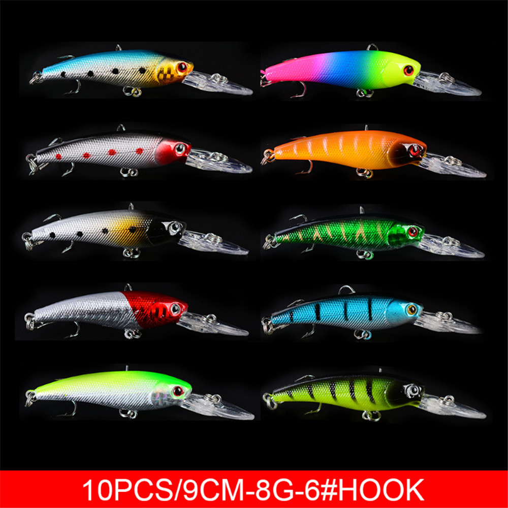 20 pçs/lote minnow iscas de pe - Fishing Lure Topwater avaliação e preço