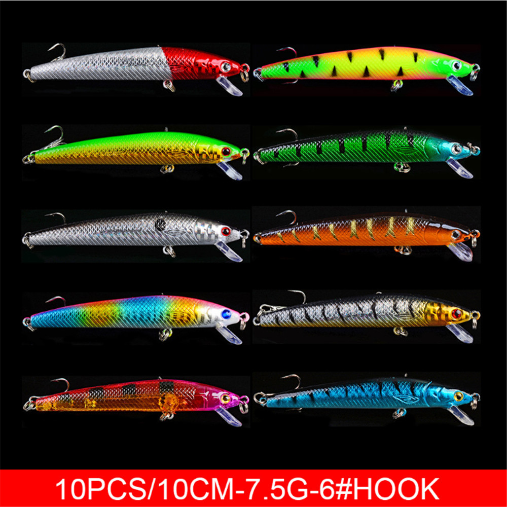 20 pçs/lote minnow iscas de pe - Fishing Lure Topwater avaliação e preço