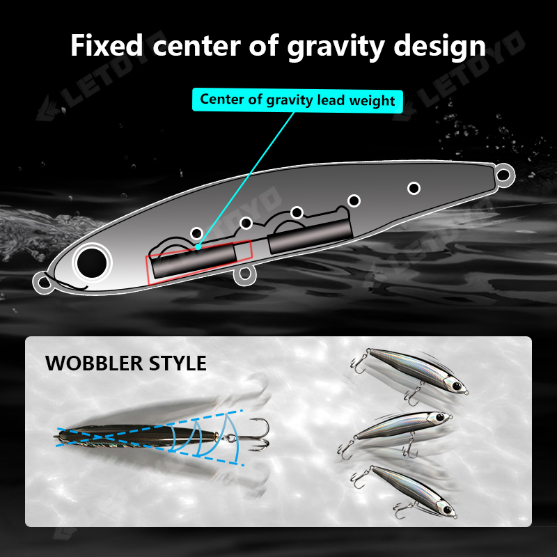 Letoyo afundando lápis 17g 12g - Fishing Lure Spinnerbait avaliação e preço