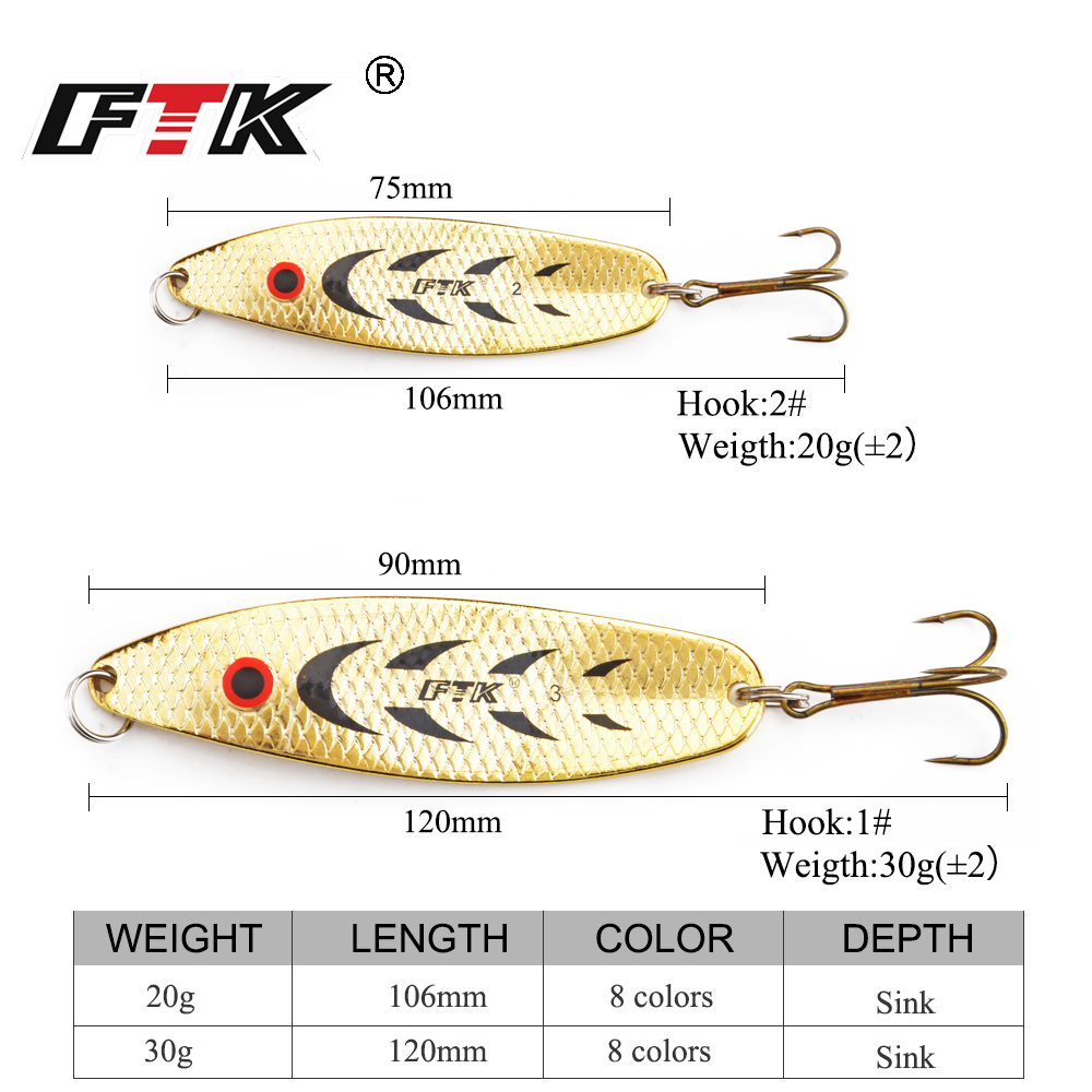 Iscas de Pesca FTK 20g/30g par - Fishing Lure Spinnerbait avaliação e preço