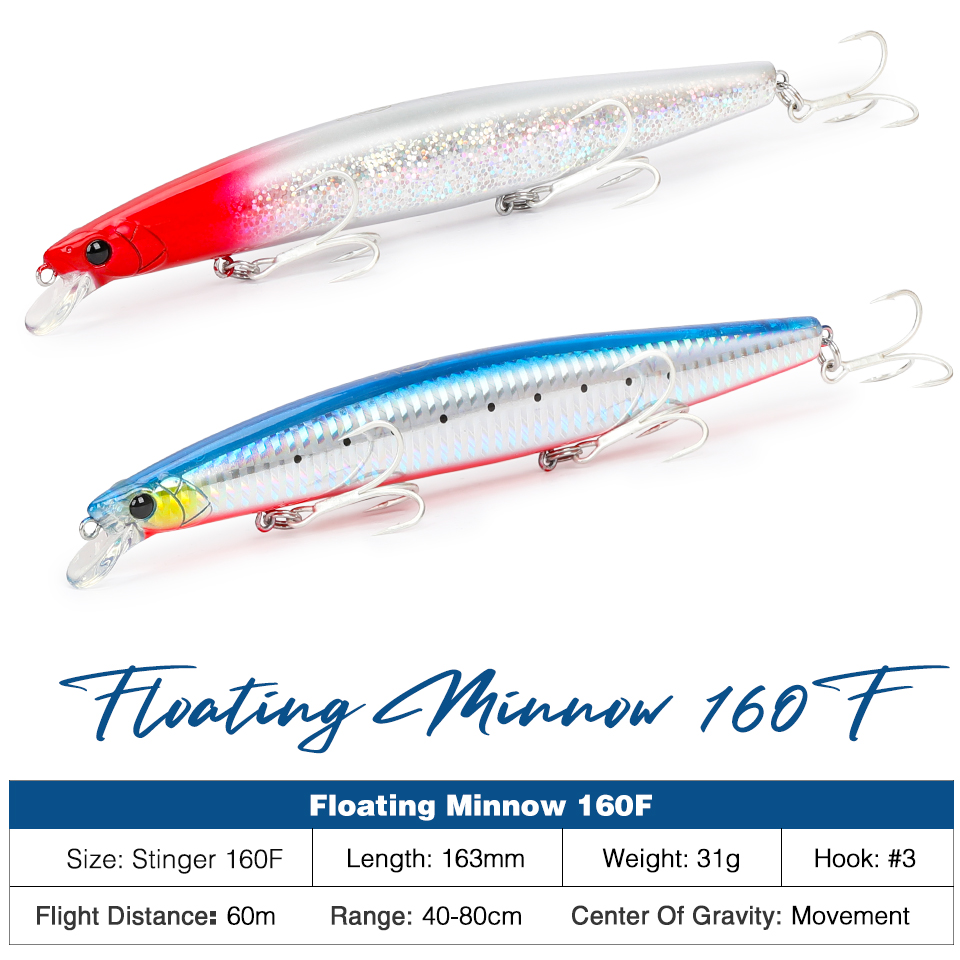 Tsurinoya 160f flutuante minno - Fishing Lure Topwater avaliação e preço