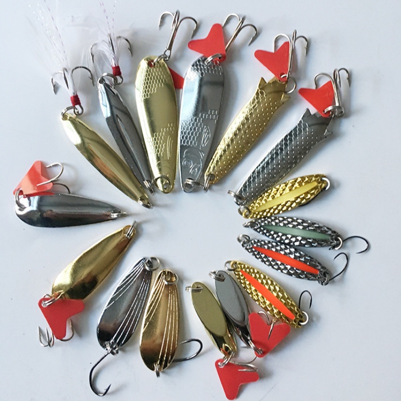 Kit de Iscas de Pesca com 16 P - Fishing Lure Spinnerbait avaliação e preço