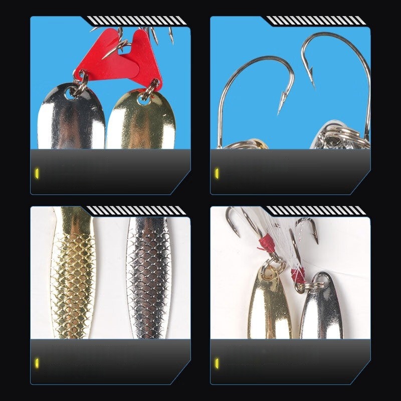 Kit de Iscas de Pesca com 16 P - Fishing Lure Spinnerbait avaliação e preço