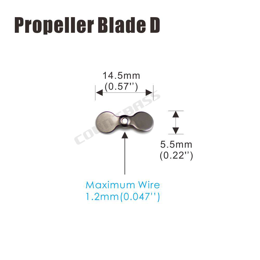 COUNTBASS 50 peças de lâminas  - Fishing Lure Blade Bait avaliação e preço