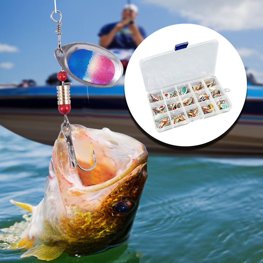 30 Iscas de Pesca Giratórias d - Fishing Lure Spoon avaliação e preço