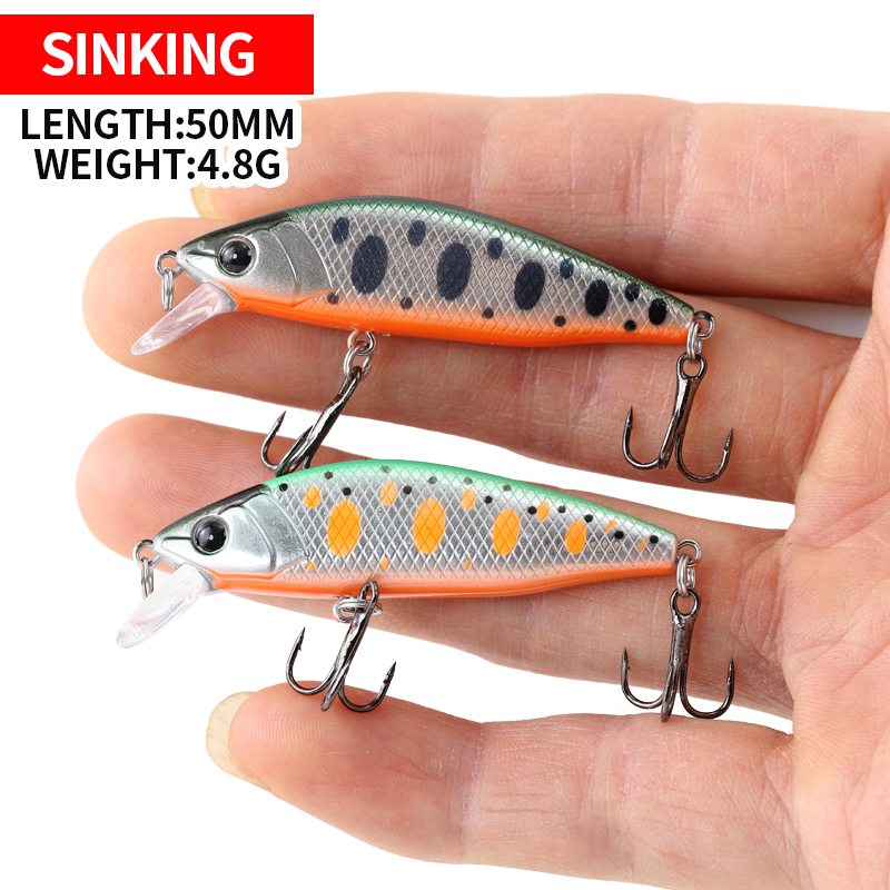 5cm4.8g afundando minnow isca  - Fishing Lure Crankbait avaliação e preço